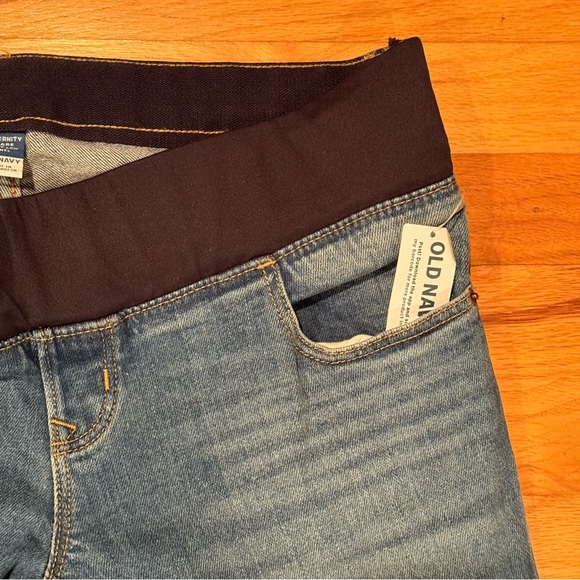 NWT Old Navy Stretch Front Low Panel Maternity Flare Denim Jeans 6 NEW - Picture 6 of 9